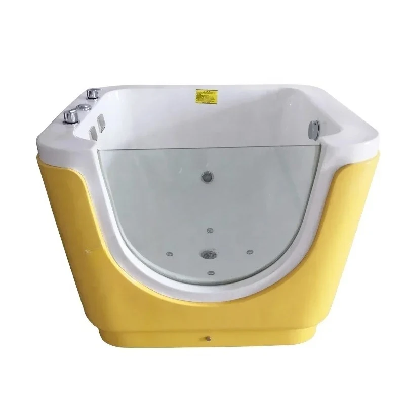 Acrylic Thermostat Massage Spa Baby Bathtub