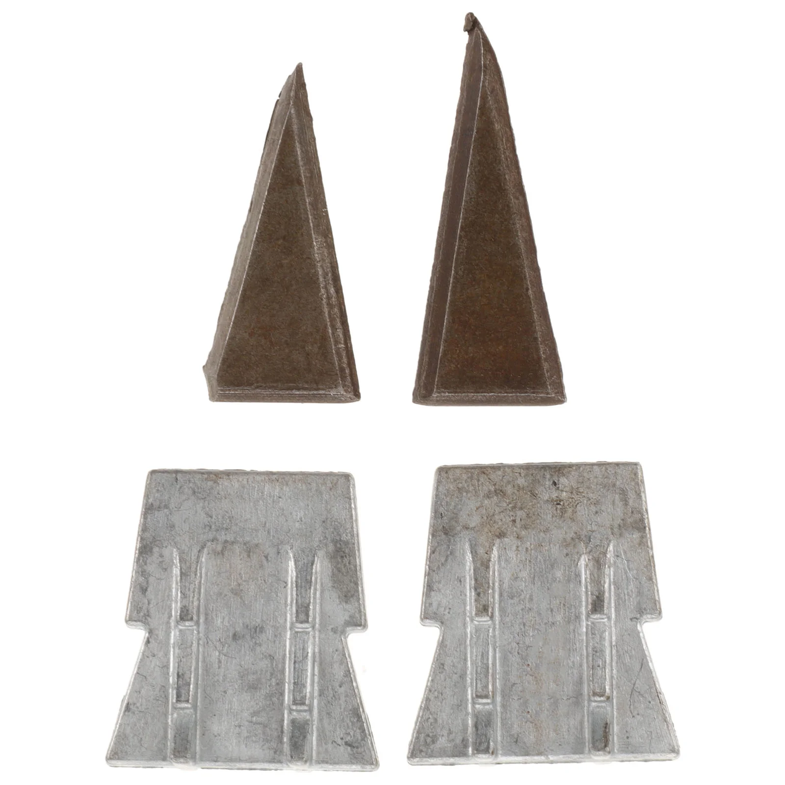4 Pcs Nail Round Ax Hammer Wedge 250X200X060CM Iron Wooden Axe Handle Wedges 2