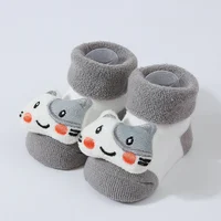 Cartoon Baby Anti Slip Floor Socks Autumn Winter Newborn Warm Thicken Fleece Socks Baby Girl Boy Infant Indoor Sock 4