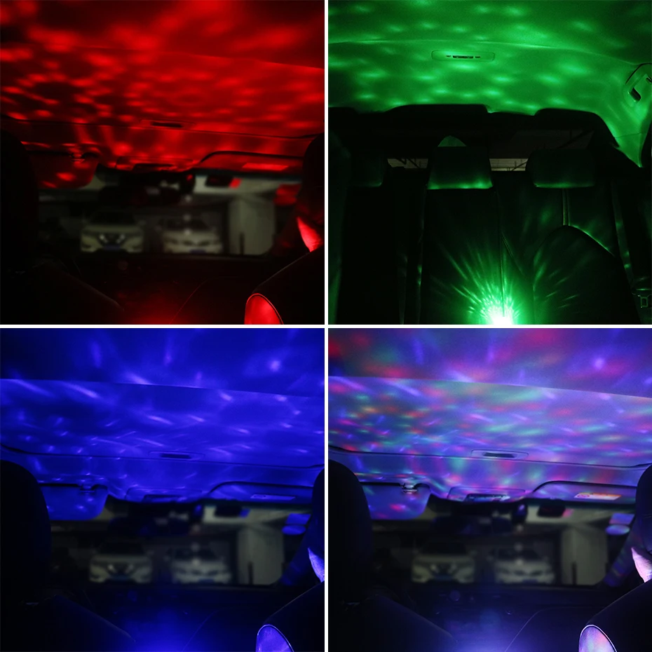 ALIEN Car USB Magic Ball DJ Disco Sound Active Party Strobe Light Apple USB Interface Holiday Atmosphere Decorations Effect Lamp 6