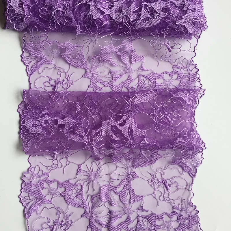 

20Yards Lace Trims Tulle Embroidery Lace Fabric Purple Guipure Wedding Dress Ribbon Sewing Bra Lingerie Accessories dentelle