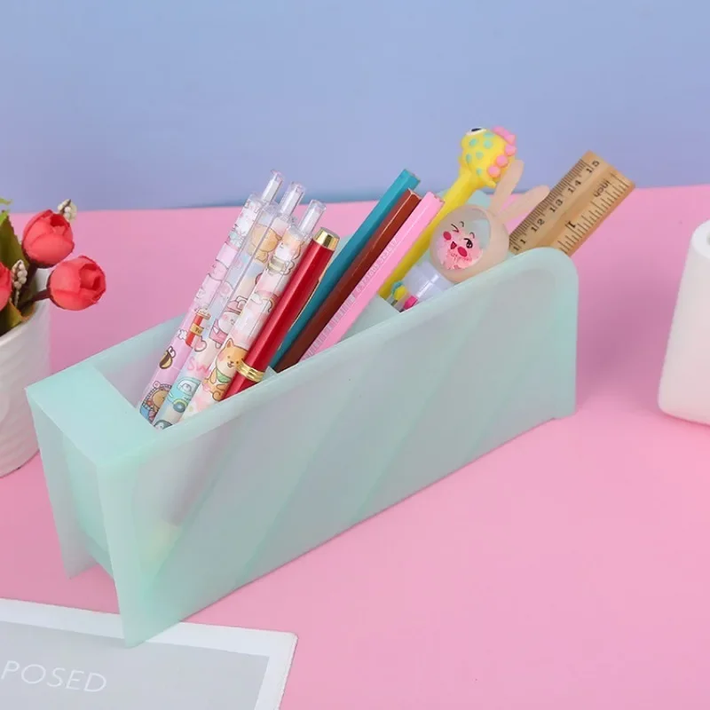 Multi-Layer Pen Holder Cosmetic Brush Storage Holder for Office School Supplies 1pc pen holder pen and brush holder