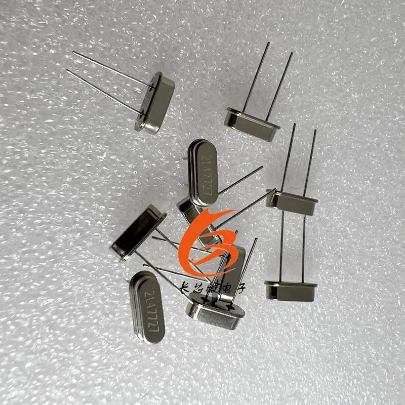 10pcs/lot 21.47727 MHZ HC-49 s passive crystals into 21.477 MHZ 20 parts per million