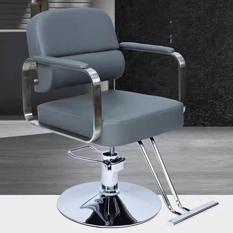 Pedicure Professional Hairdressing Chair Styling Ergonomic Luxury Vintage Barber Chair Rotating Chaises Barber Equipment MQ50BC professional treatment swivel chair rotating footrest cosmetic tattoo chair golden workshop stuhl barber equipment lj50bc