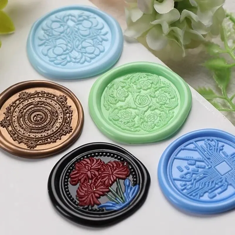 Wax Seal Stamp 1pc 30mm Vintage Sealing Stamp Head Cards Envelopes Wedding Invitations Gift Packaging Scrapbooking