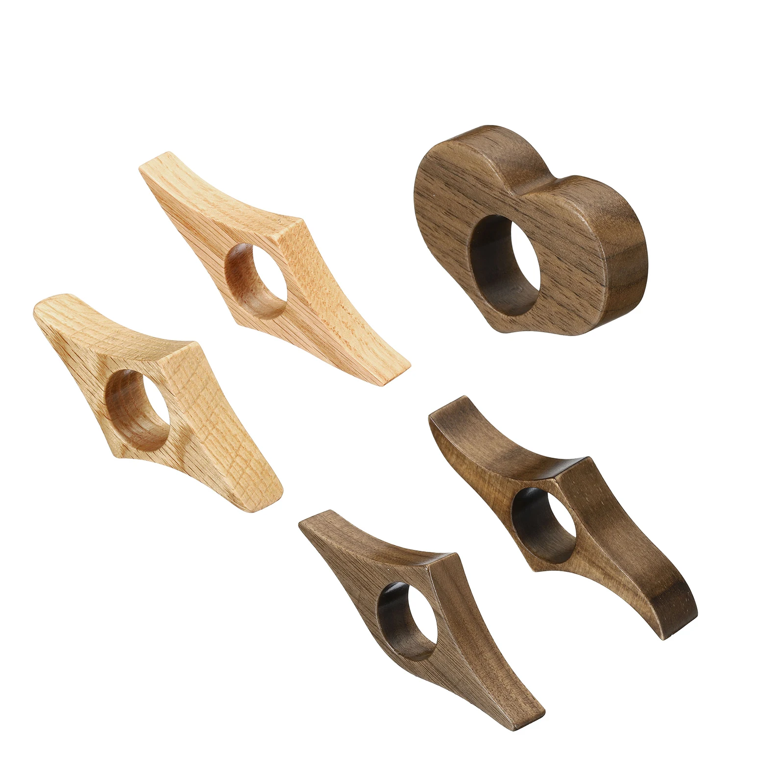2Pcs Wooden Thumb Bookmark One Hand Reading Thumb Book Support Book Page Holder Opener Page Holders for Reading Accessories