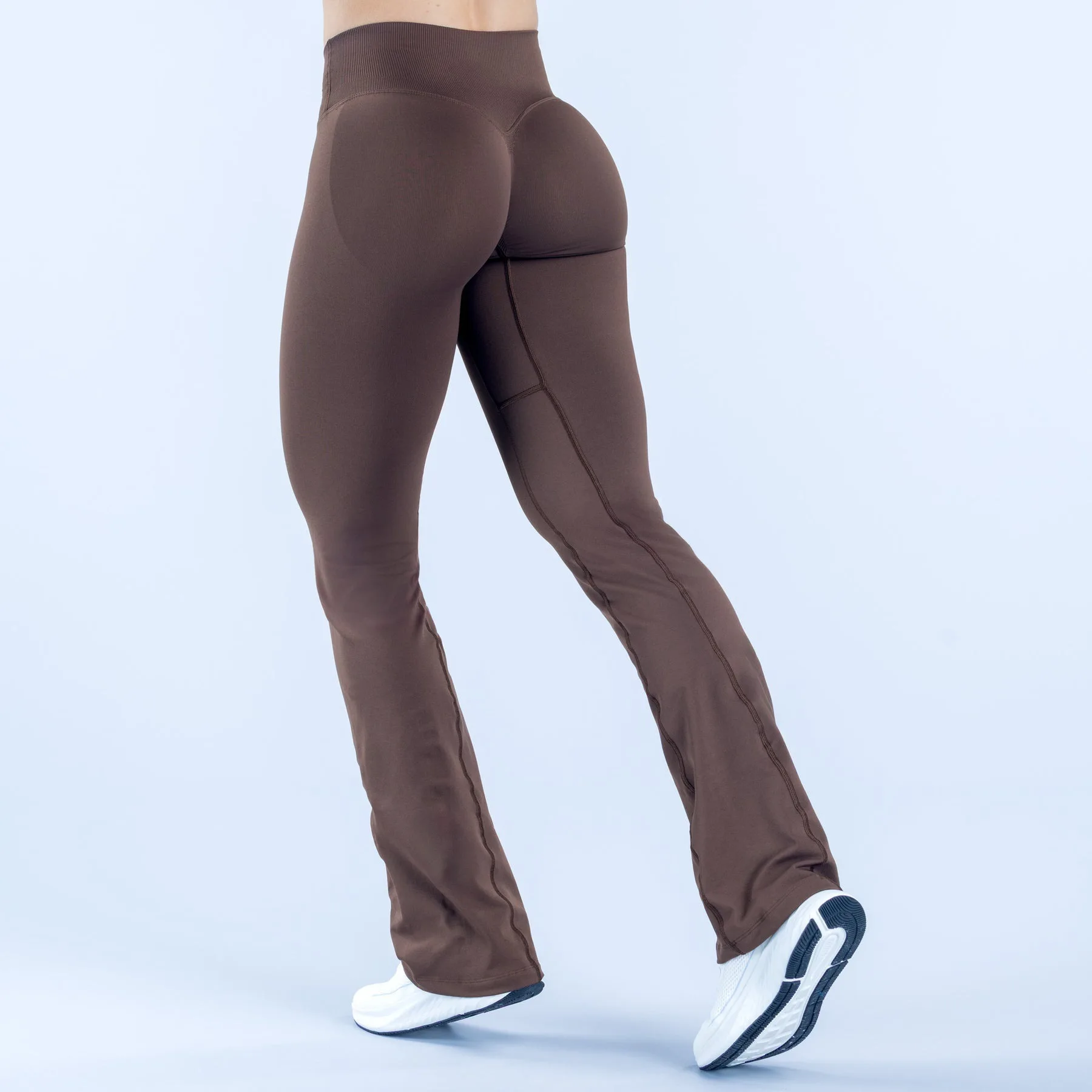 NCLAGEN Vision Flares Leggings Women Sports Gym Clothes Yoga Flared Pants Waist Cross Seamless Fitness Wide-leg Trousers 3