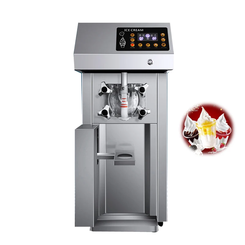 

Commercial Soft Ice Cream Machine Desktop Ice Cream Maker Stainless Steel Sweet Cone Ice Cream Making Machine 220V 110V