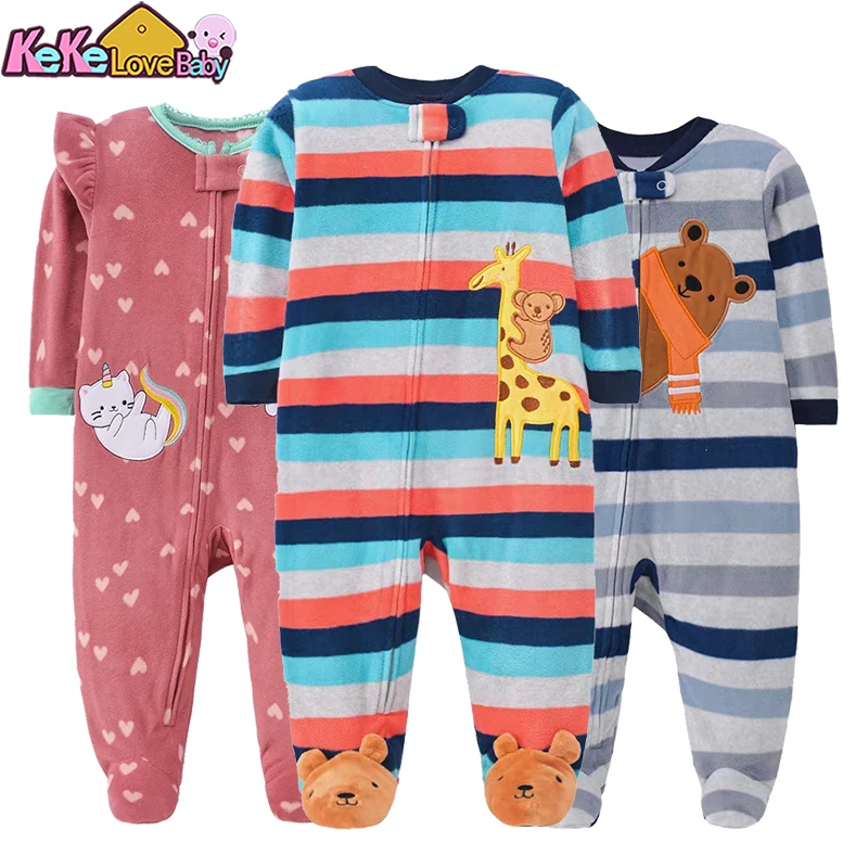 Winter Baby Fleece Romper Jumpsuit 1