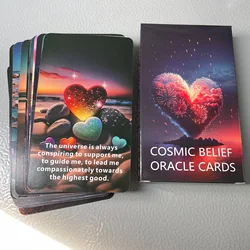 52PCS 12x7cm English Oracle Tarot Cards About Faith and Subconscious Divination Spiritual Encouragement Rune Board Game