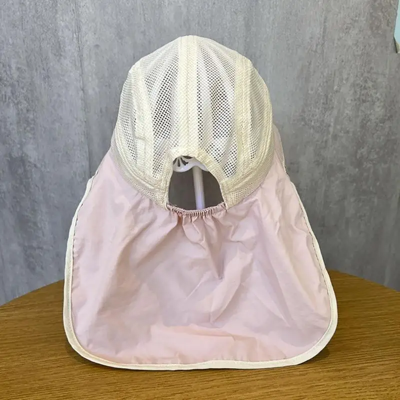 A52E Atmungsaktiver Sonnenhut für Outdoor-Aktivitäten, schnell trocknender Sonnenschutz, Netzhut mit Nackenklappe, Fischerhut – Detail 10