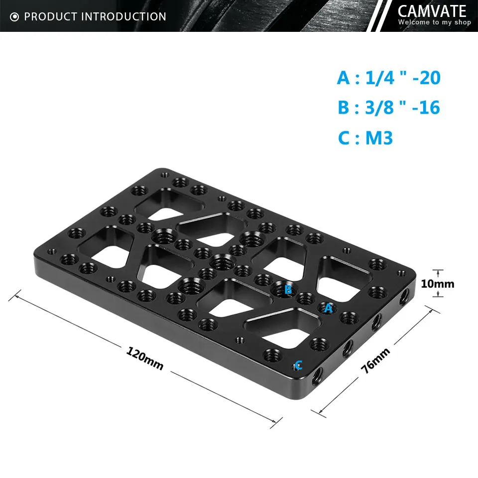 Multi-purpose Switching Plate for Rail Block Dovetail Camera Cheese Plate With 1