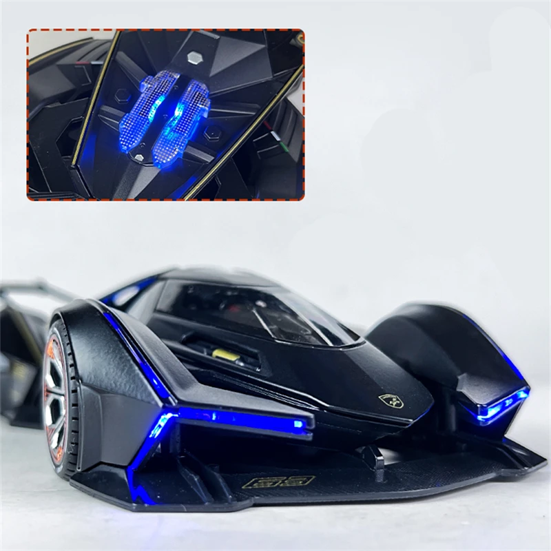1:24 V12 Vision GT Gran Turismo Alloy Concept Sports Car Model Diecasts Metal Toy Racing Car Model Sound and Light Kids Toy Gift 4
