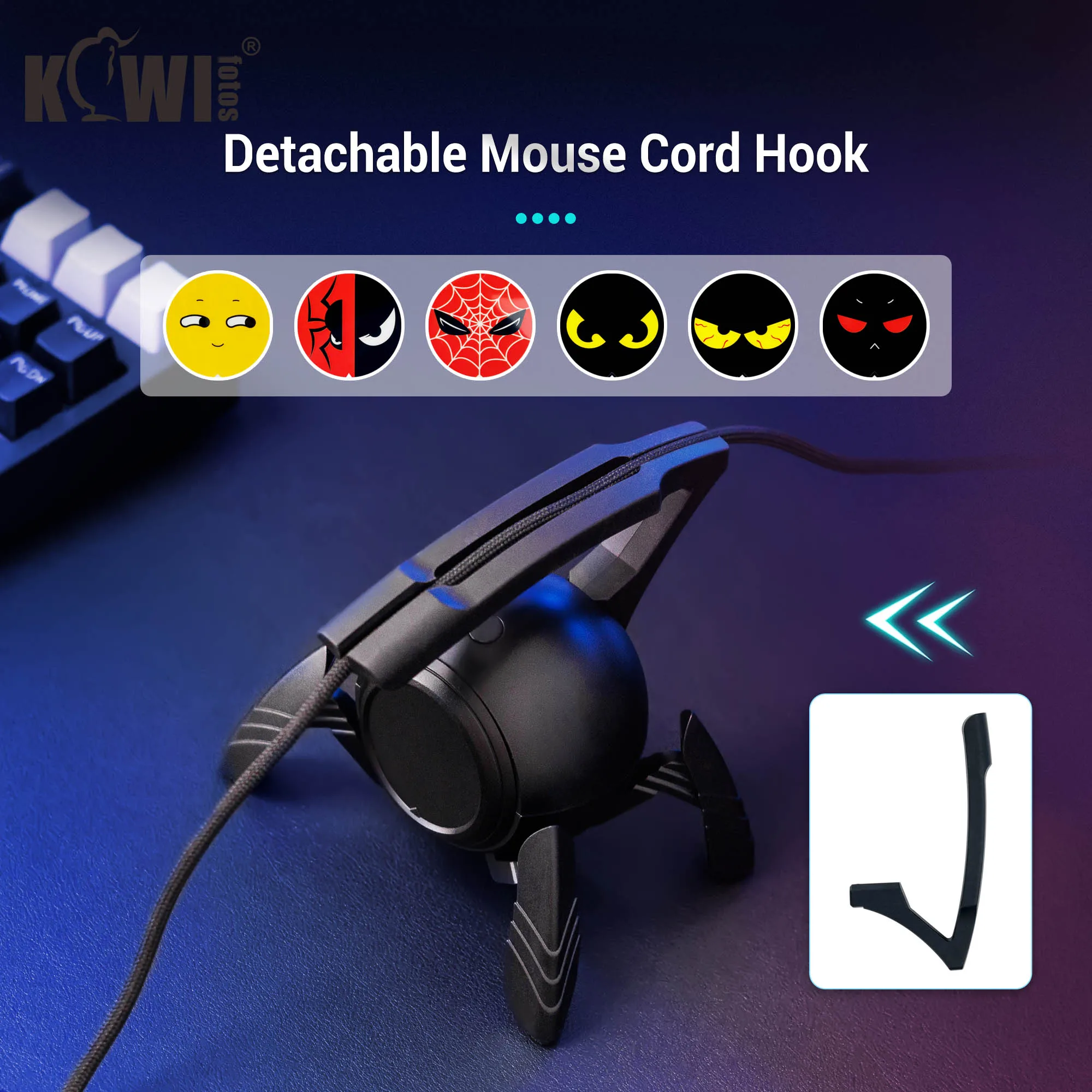 Mouse Cable Holder Gaming Mouse Bungee Cord Clip Wire Organizer