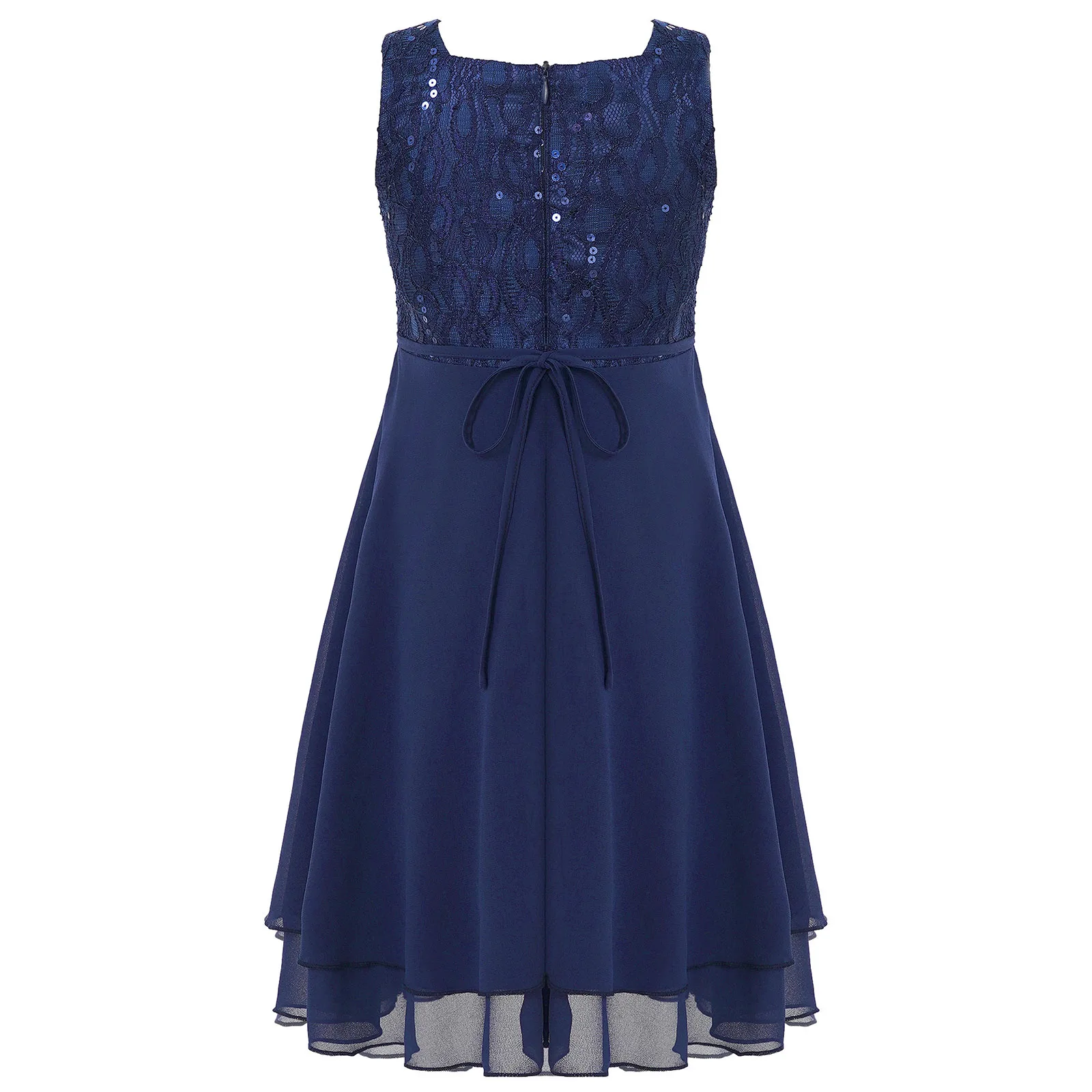 Filles robes flor meninas vestido de verรฃo crianรงas brilhando vestido sem mangas rendas chiffon crianรงas traje vestidos festa casamento