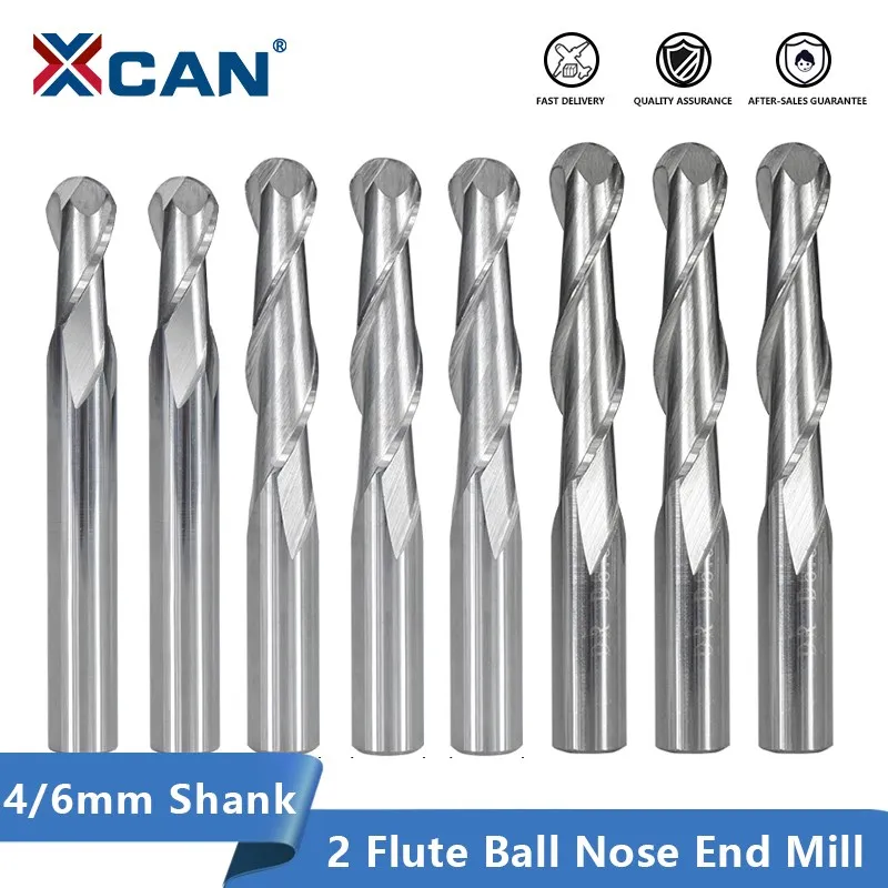 4mm DIA 22mm CEL Spiral Ball Nose 2 Flutes Solid Carbide Cutter CNC Tool Bull 3D 