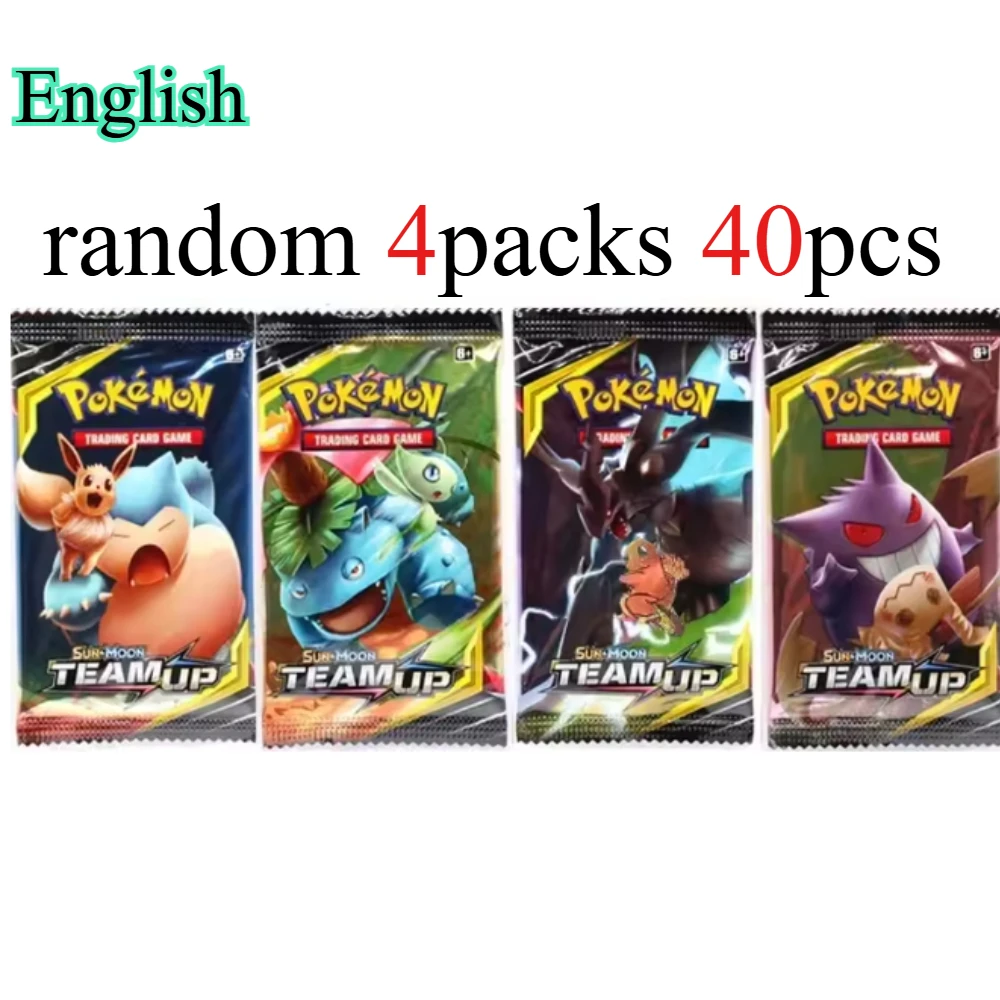 Carte Pokemon évolutions prismatiques écarlates et violettes, Booster anglais, Carte de combat, cartes de Collection, cadeaux pour enfants, 40 pièces, 4 paquets