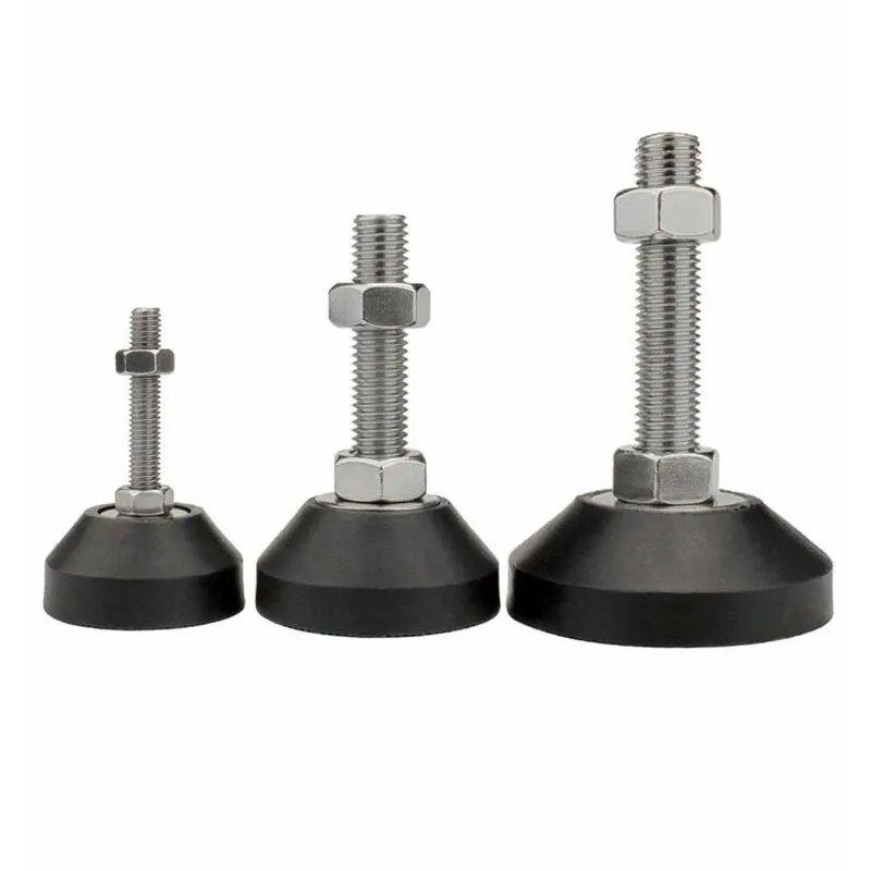 Adjustable Lathe Leg Thread Type Adjustable Levelling Feet Swivel Base Articulating Leveling legs 4Pcs Furniture Glide Pad furniture gliders furniture leg pads furniture foot pads furniture leg caps rubber furniture feet pads furniture feet levelers furniture feet furniture foot protector