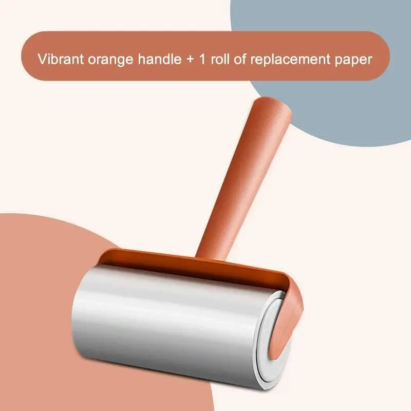 1pc Tearable Roll Paper Sticky Roller Brush Plush Razor Household Cleaning Tool Pet Hair Remover Clothes Cleaning Brush