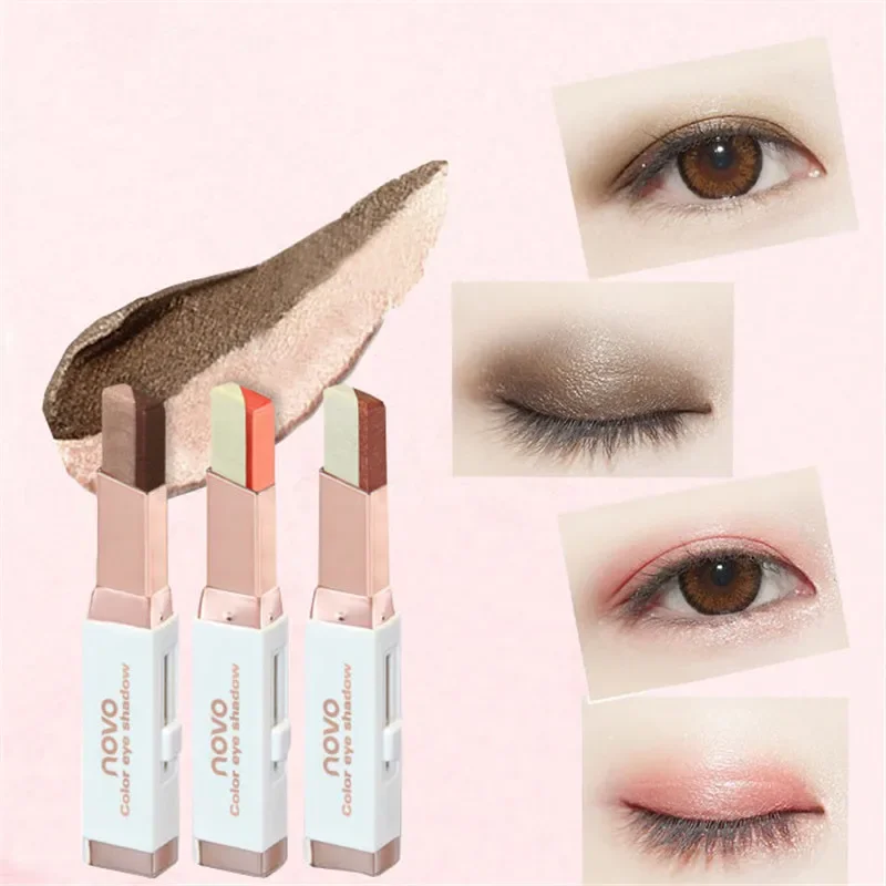 Eyeshadow Stick Stereo Gradien Shimmer Double Color Eye Shadow Cream Pen Waterproof eyeshadow stick eye shadow stick