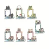 Kpop BOYNEXTDOOR Cartoon Card Insertion Frame Stand Up Keychain SUNGHO RIWOO Lomo Card Storage Pendant Accessories Fans Gift 5