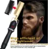 Hot Comb Hair Straightener Heat Pressing Combs LCD Ceramic Curling Iron for Hair Beard Wigs Wet and Dry Hair Styling Tools 2