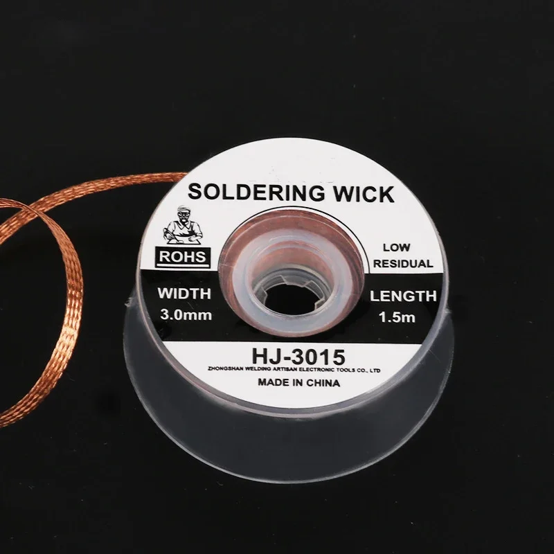 1/4pcs Desoldering Braid Welding Solder 1.5M 1mm 1.5mm 2mm 2.5mm 3mm 3.5mm Remover Wick Wire Lead Cord Flux Repair Tool soldering wire desoldering braid soldering tin wire solder remover soldering rods soldering repair tool desoldering mesh braid