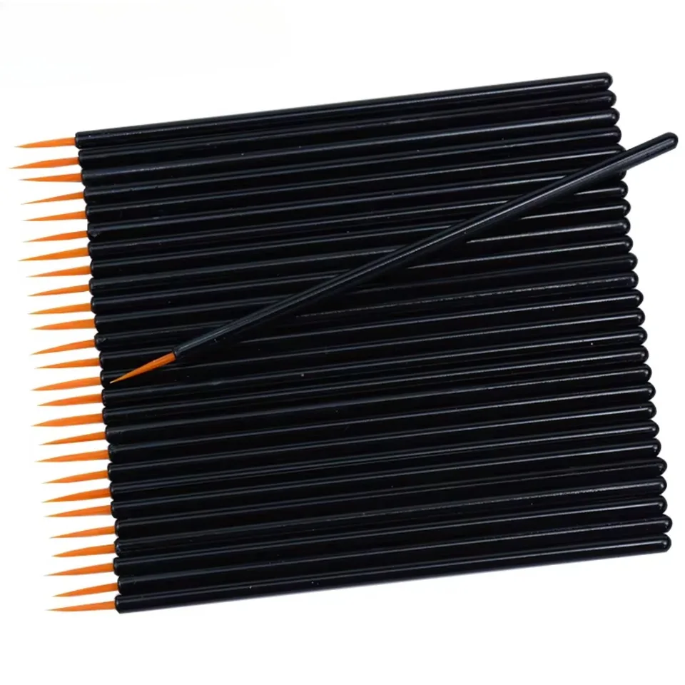 Reusable 50 Pack Nail Art Gel Liner Brushes