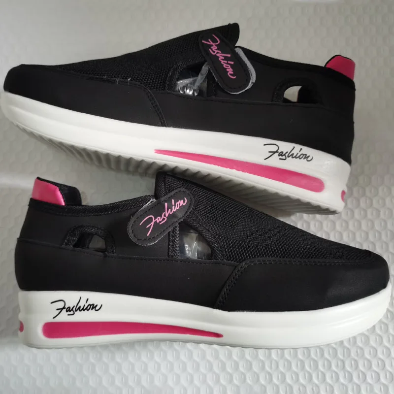 2022 Female Casual Vulcanized Shoes Sneakers Women Breathable Sport Mesh Platform Shoes Non-Slip Comfort Design Ladies Footwear