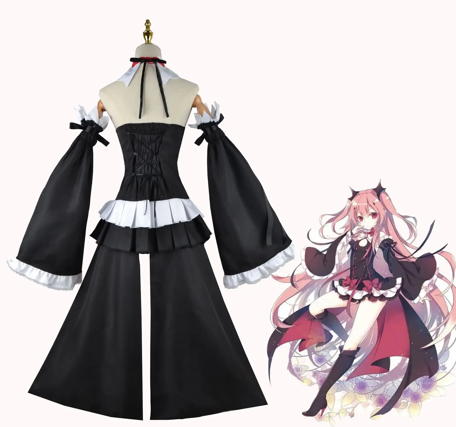 Produktbild von Bbganlian Anime Charakter Konan Cosplay Kostüm Outfit Haruno Sakura Rollenspiel Uniform Kleider Komplettes Set Halloween Karneval Dress Up Anzug Mit