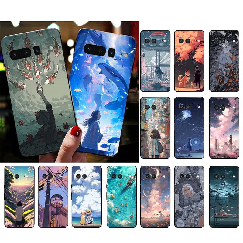 

Japan Anime Art Phone Case For Google Pixel 8 7 Pro 7A 7 6A 6 Pro 5A 4A 3A Pixel 4 XL Pixel 5 6 4 3 3A XL