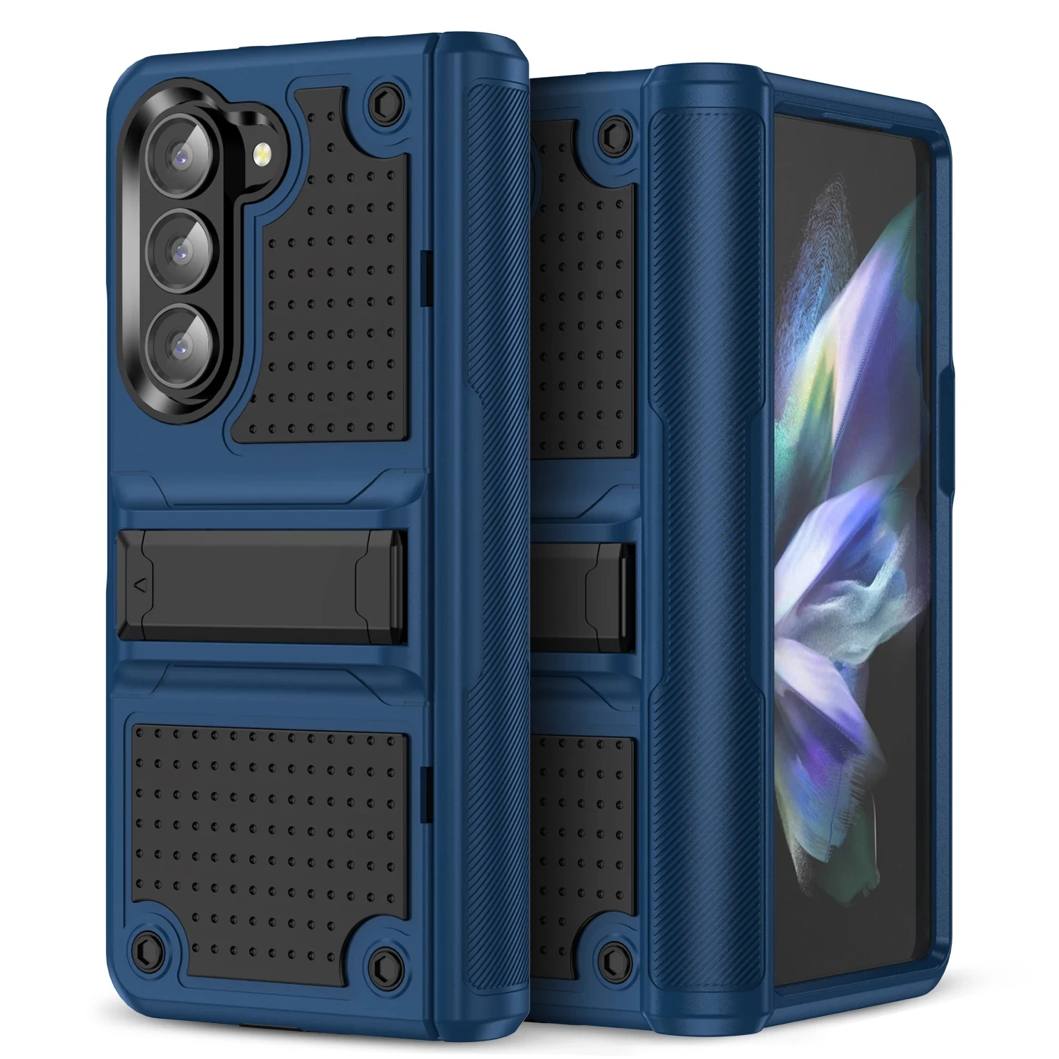 Custodia Pieghevole Per Cavalletto Portatile Per Samsung Galaxy Z Fold5 5G Zfold5 Custodie Funda Con Protezione Rigida