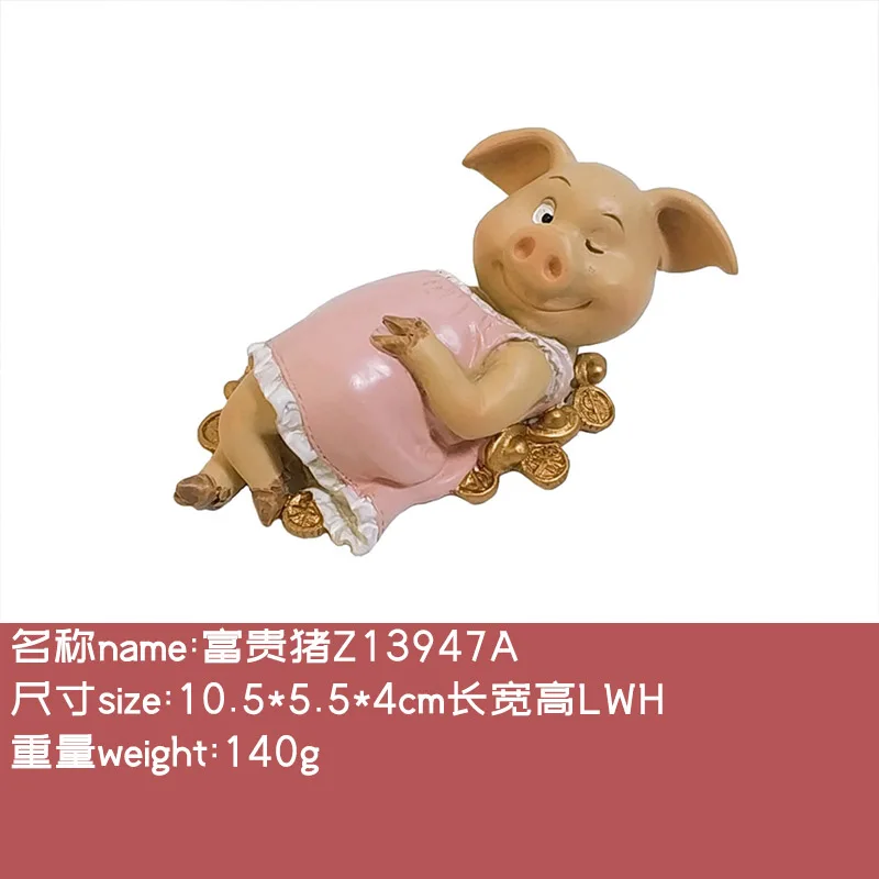 Fee Garten Harz Tier Miniatur Figuren Schwein Statue Schmuck Outdoor Garten  Dekoration Schreibtisch Dekorationen Hof Handwerk - AliExpress