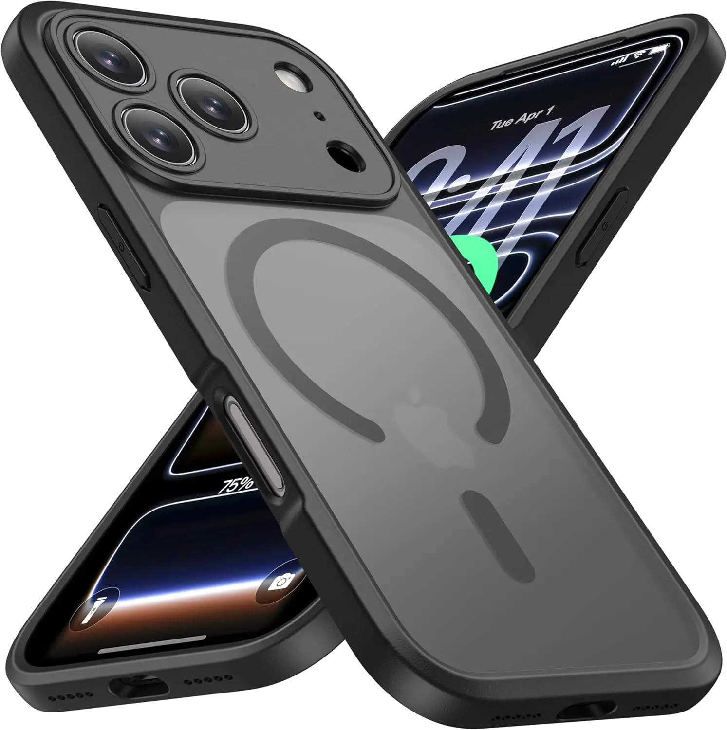 Matte Transparent Magnetic Luxury Frosted Phone Case