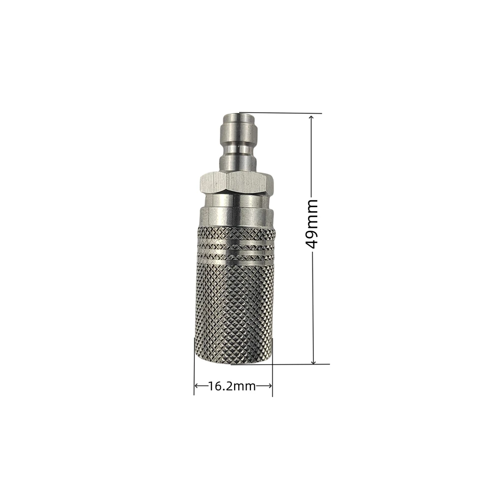 High Pressure Stainless steel Extended Charging Quick Release Adapter 8mm Fill Coupling Socket 2PCS/Lot