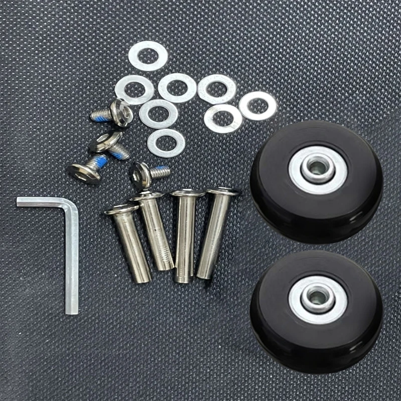 1 Set Luggage Wheels Suitcase Roller Repairing Kit Heavy Duty Wheel Replacement Trolley Casters for Luggage Box Suitcase