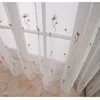 Window Dandelion Embroidered White Window Screen Finished Translucent,2025 New 1PC Modern Curtain Screen Minimalist Bedroom 1