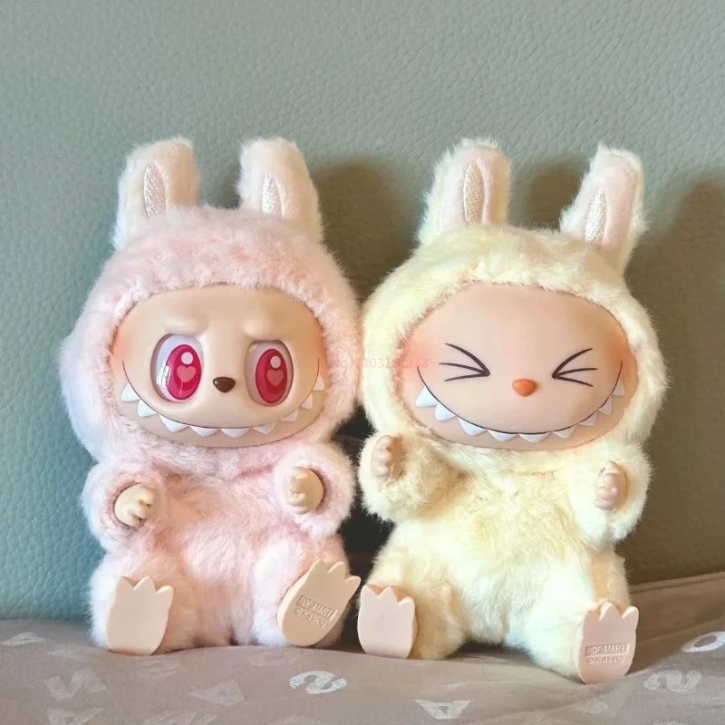 POP MART Macaron 2nd Generation Labubu Sitting Party Vinyl Plush Blind Box Gift Decorative ornaments