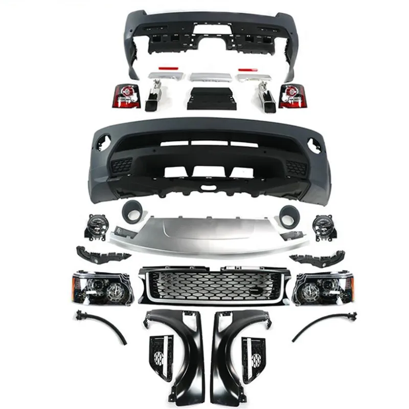 

Car Modification Body Parts Front Rear Bumper Kit Headlight & Body Kit For Land Rover Range Rover Sport 2005-2009 Upgrae To 2012