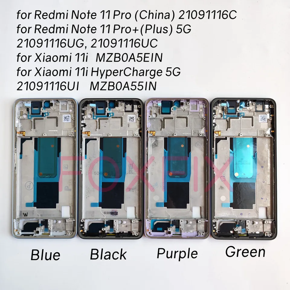 Front Housing LCD Frame Bezel Plate for Xiaomi Redmi Note 11 Pro+ 