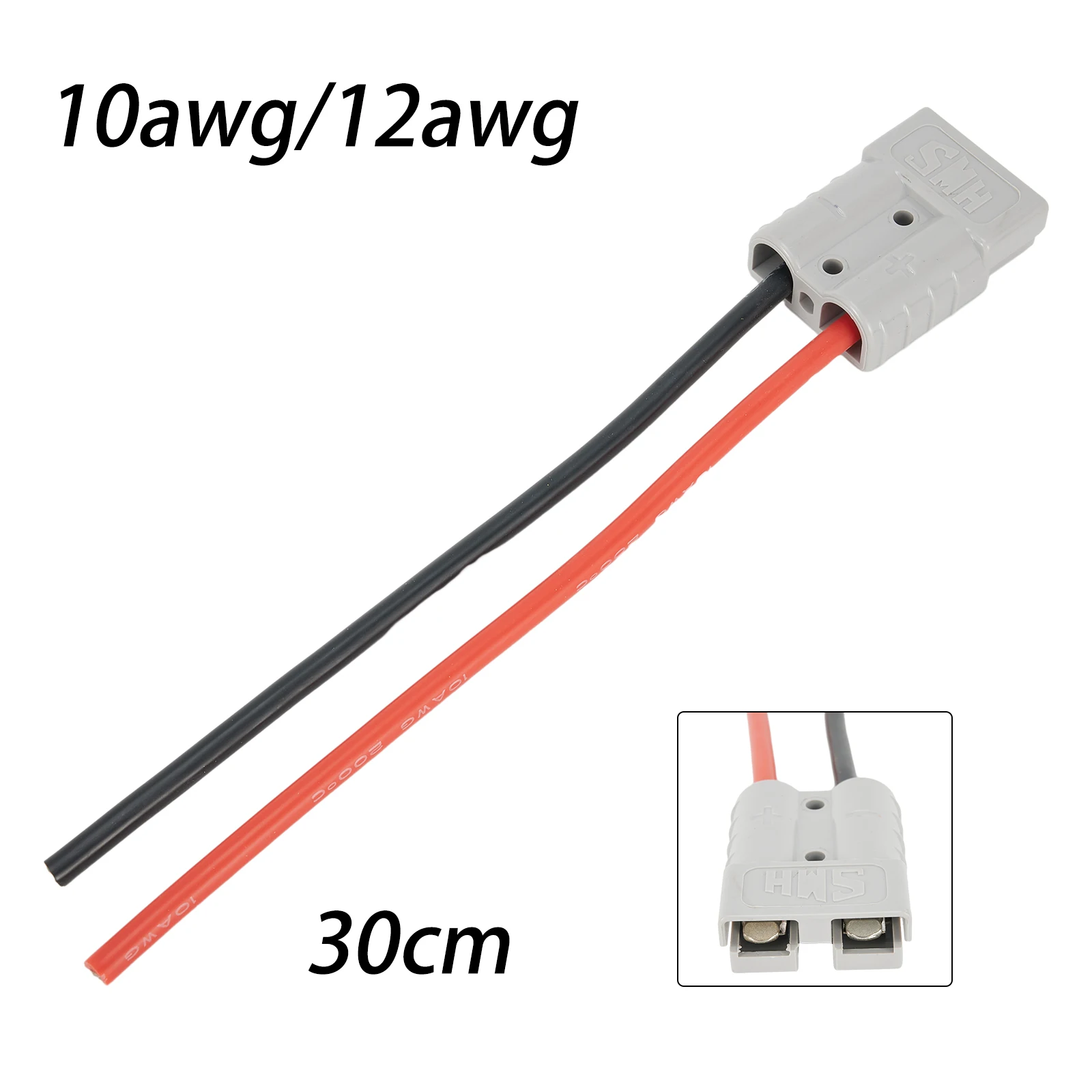 Connettore Batteria Anderson 50A 600V Con Cavo 10AWG - Sgancio Rapido Per Veicoli Elettrici, Pannelli Solari, Carrelli Elevatori