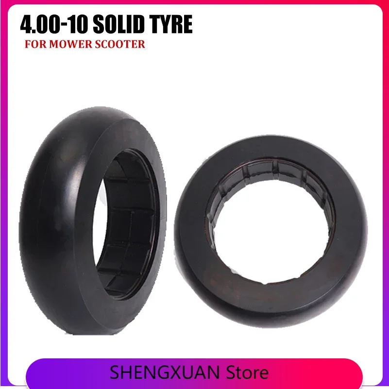 

4.00-10 Durable Solid Tyre Chslick Tires Electric Scooter High Speed Slick High-quality Rubber For Bikes