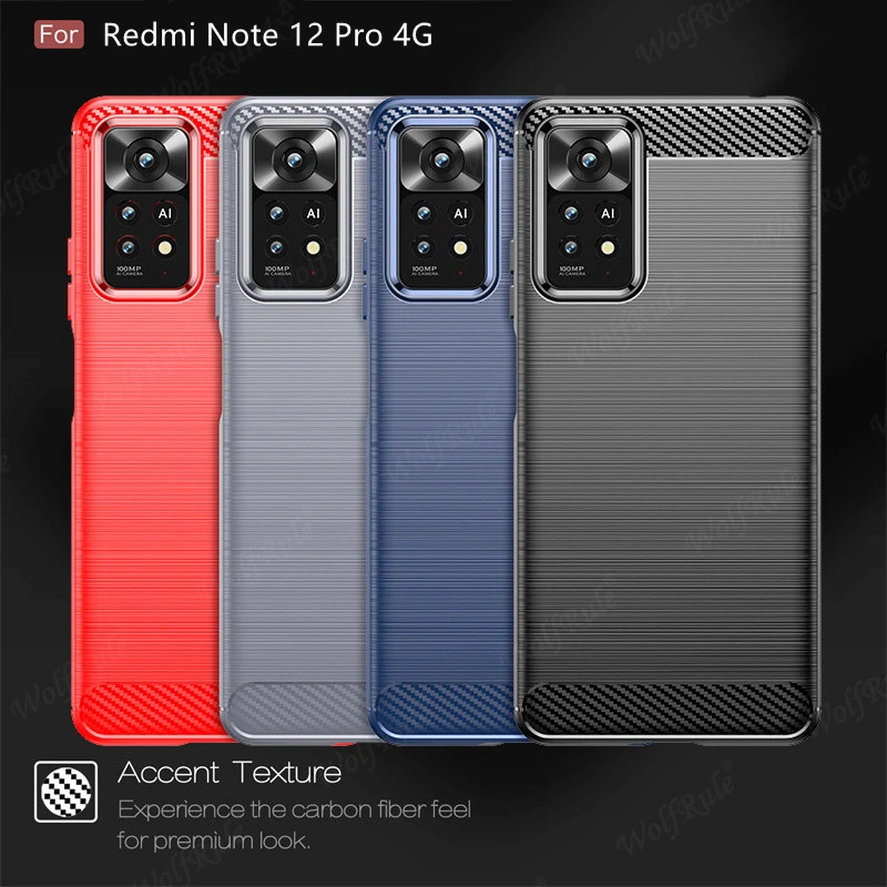 Per Cover Xiaomi Redmi Note 12 Pro 4G Custodia Per Redmi Note 12 Pro 4G Capas Custodia Morbida In Tpu Antiurto Redmi Note 12 Pro 4G Fundas