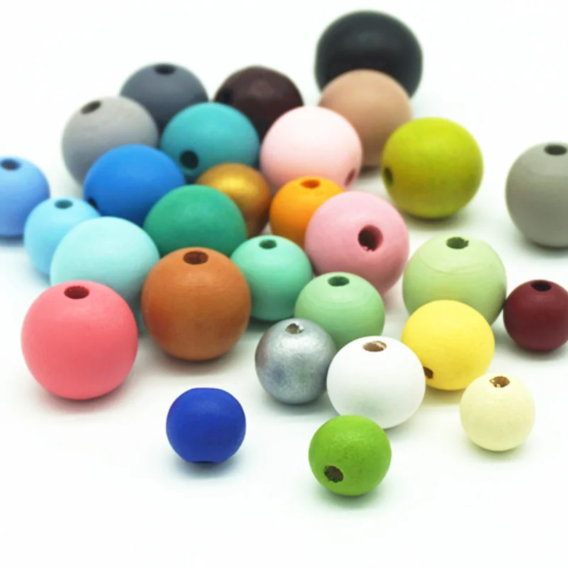 DIY 4-35mm Natural Wood Beads Spacer Wooden Beads Eco-Friendly Unfinished  Wood Color Balls Lead-Free Baby Charms perle en bois - Price history &  Review, AliExpress Seller - Maxidone Official Store