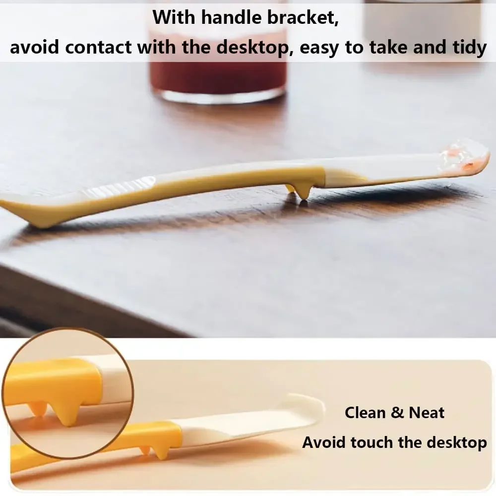 Multi-functional Silicone Butter Knife Scraper High Temperature Resistant Elbow Stirring Stick Can Opener Baking Jam Spatula kitchen tools baking tools kitchen spatula