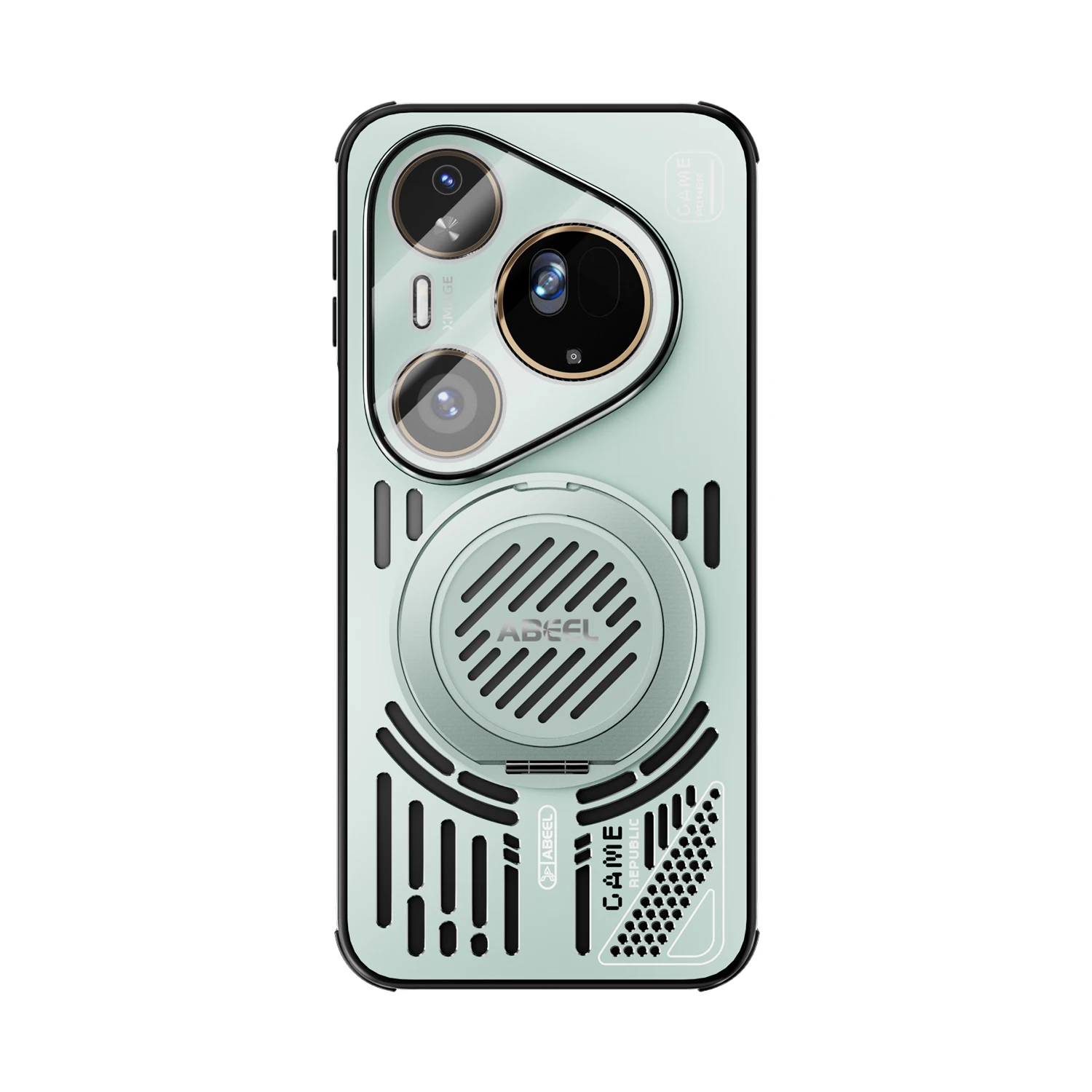 Perforated Magnetic Back Cover with Heat Dissipation and Magsafe Phone Holder