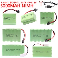 3.6V/4.8V/6V/7.2V/9.6V 5000mAh NI-MH Battery For Rc toys Cars Tanks Robots Guns Boats toys accessories high capacity AA Battery 1
