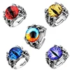 Salonfang  2023 New Retro Jewelry Rings Gothic Rings Unisex Punk Skull Rock Hip Hop Adjustable Gift Jewelry Evil Eye/Dragon Claw 1
