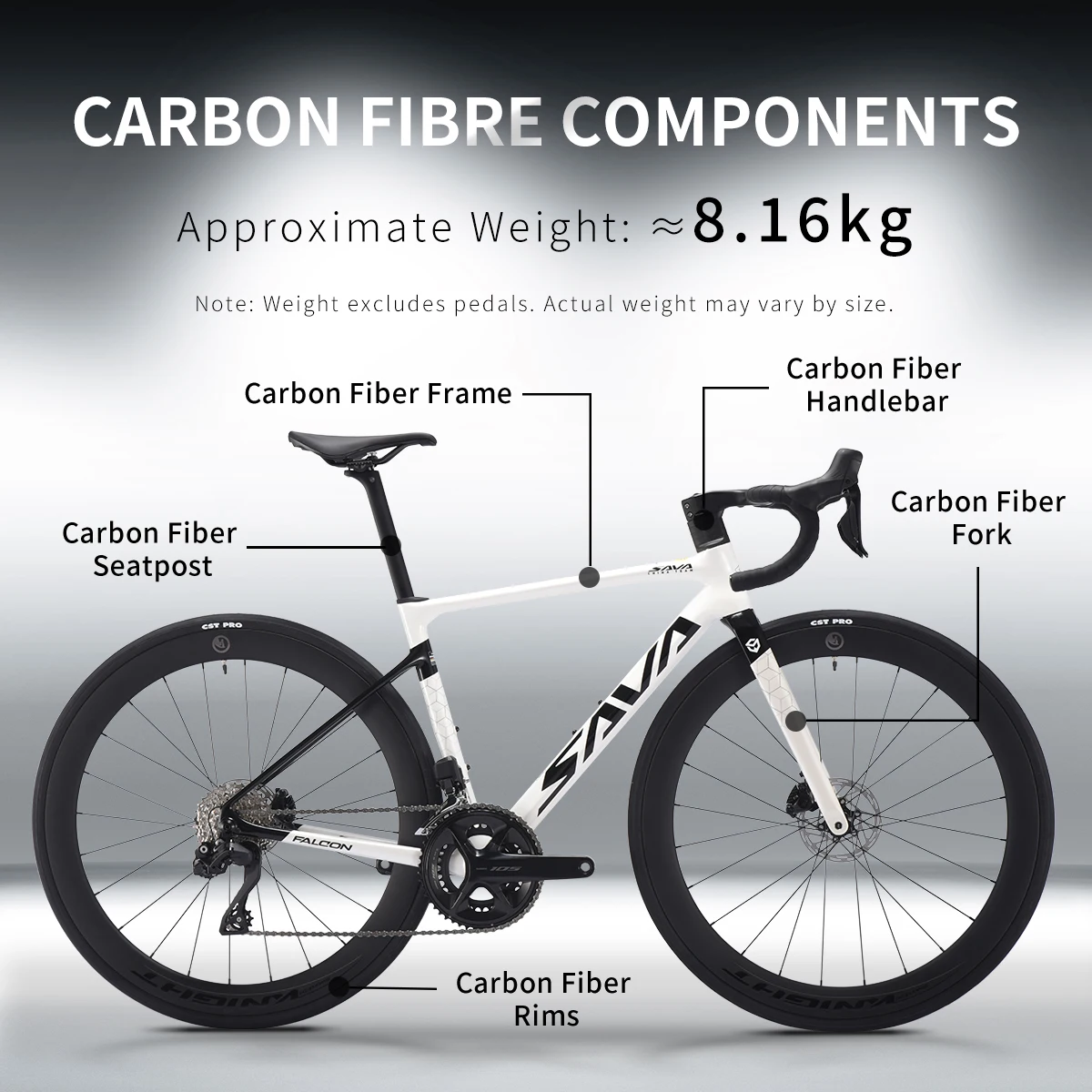 SAVA C7 Road Bicycle 105 Di2 Electronic Groupset Hydraulic Brake 24 Speed - Image 4