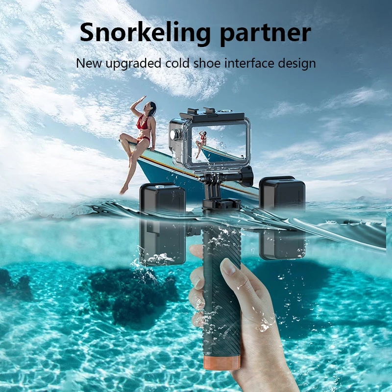 Waterproof Floating Hand Grip Floaty handle For GoPro Hero 13 12 11 10 9 SJCAM Insta360 AKASO DJI Osmo Action Camera Accessories